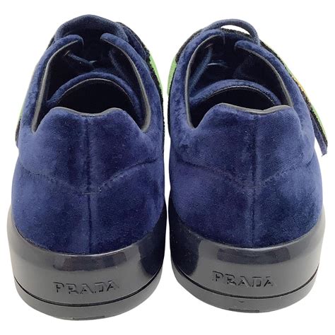 prada prada cahier buckle detail velcro lace up sneaker